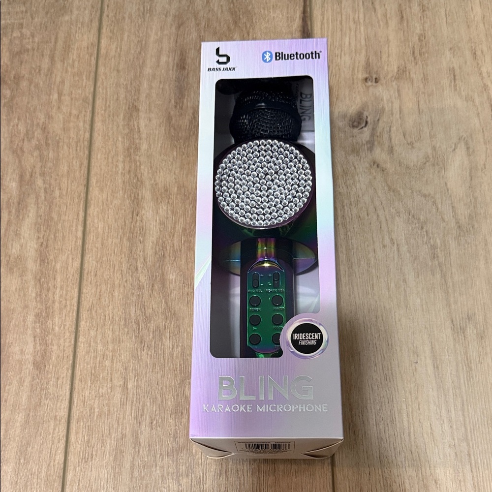 Bling Iridescent Bluetooth Karaoke Microphone -